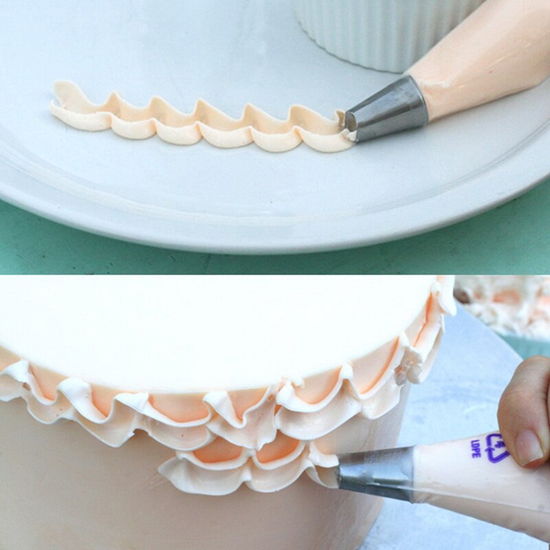 5pcs / Set Nozzle Icing Piping Krim Untuk Dekorasi Kue
