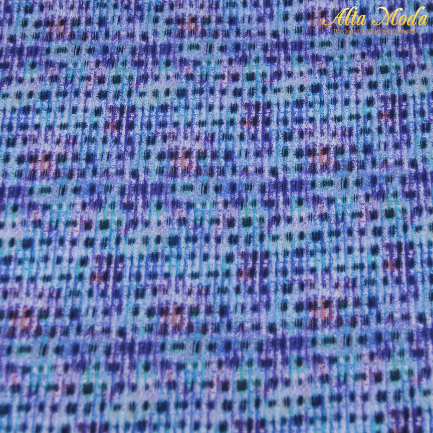 

Alta Moda Cotton Shirting Light Sky Blue Motif Warna Ungu Hitam (1M)