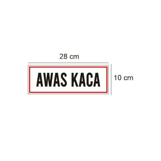 

Stiker Vinyl Tanda Sign Awas Kaca Himbauan Keselamatan Kerja Kantor