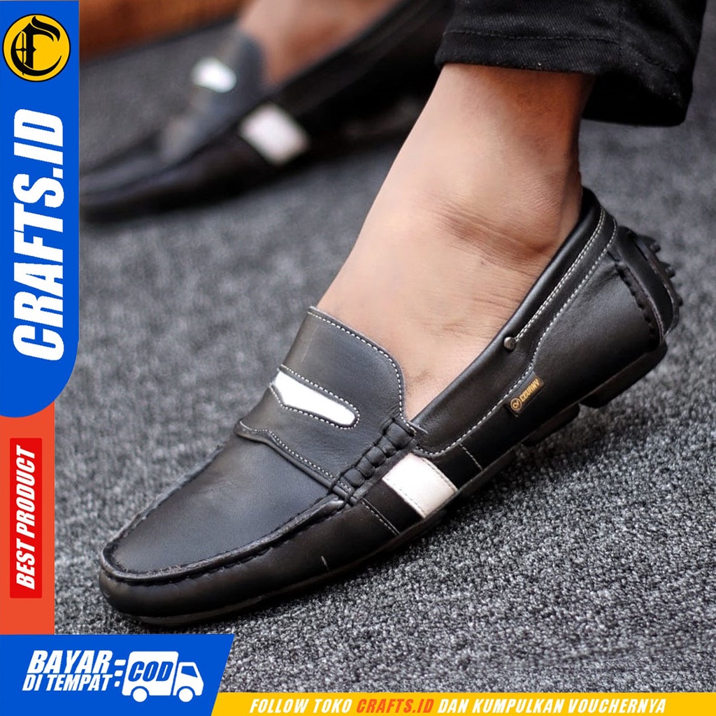 CRAFTS Vahala - Sepatu Formal Pria Pantofel Kulit Asli