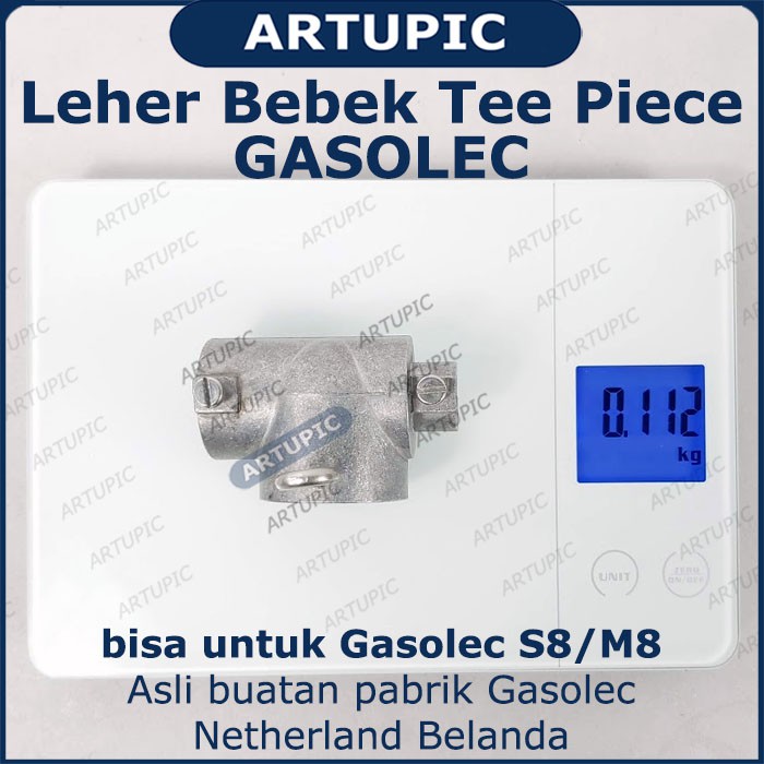 Leher Bebek Tee Te Piece Asli Gasolec S8 M8 Pipa Holder Saringan Filter Burner Sambungan Gasolec