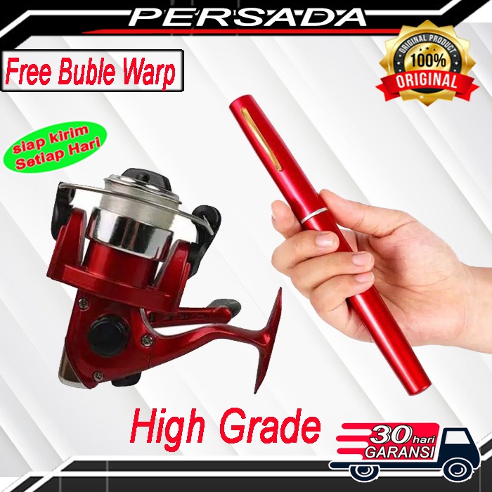 [Bisa COD] Joran Pancing Pena Jumbo 1m Murah Fishingrod Pancing Pulpen set Original Premium