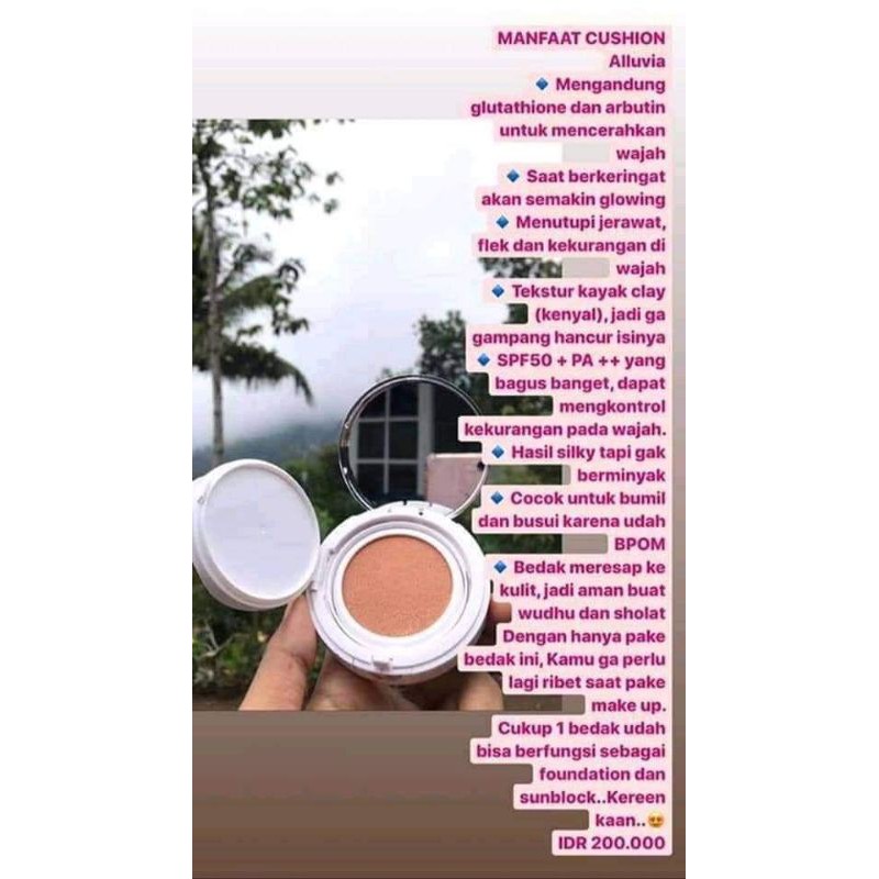 ORI] [COD] ALLUVIA MOIST CUSHION BEDAK CUSHION NATURAL 100% ORI MEMBER ALLUVIA