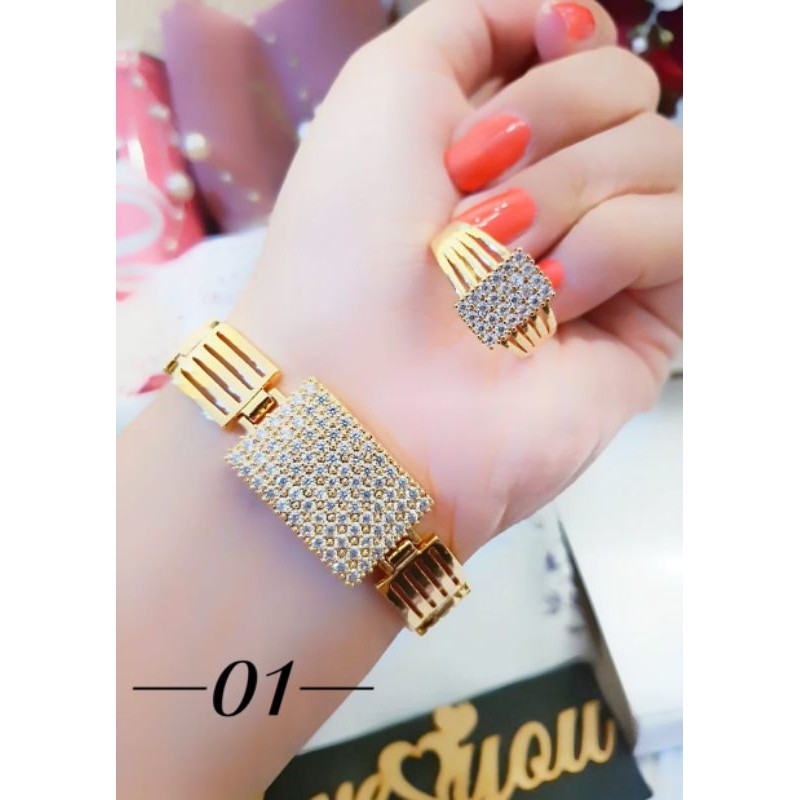 Xuping Gelang dan Cincin Wanita GL220