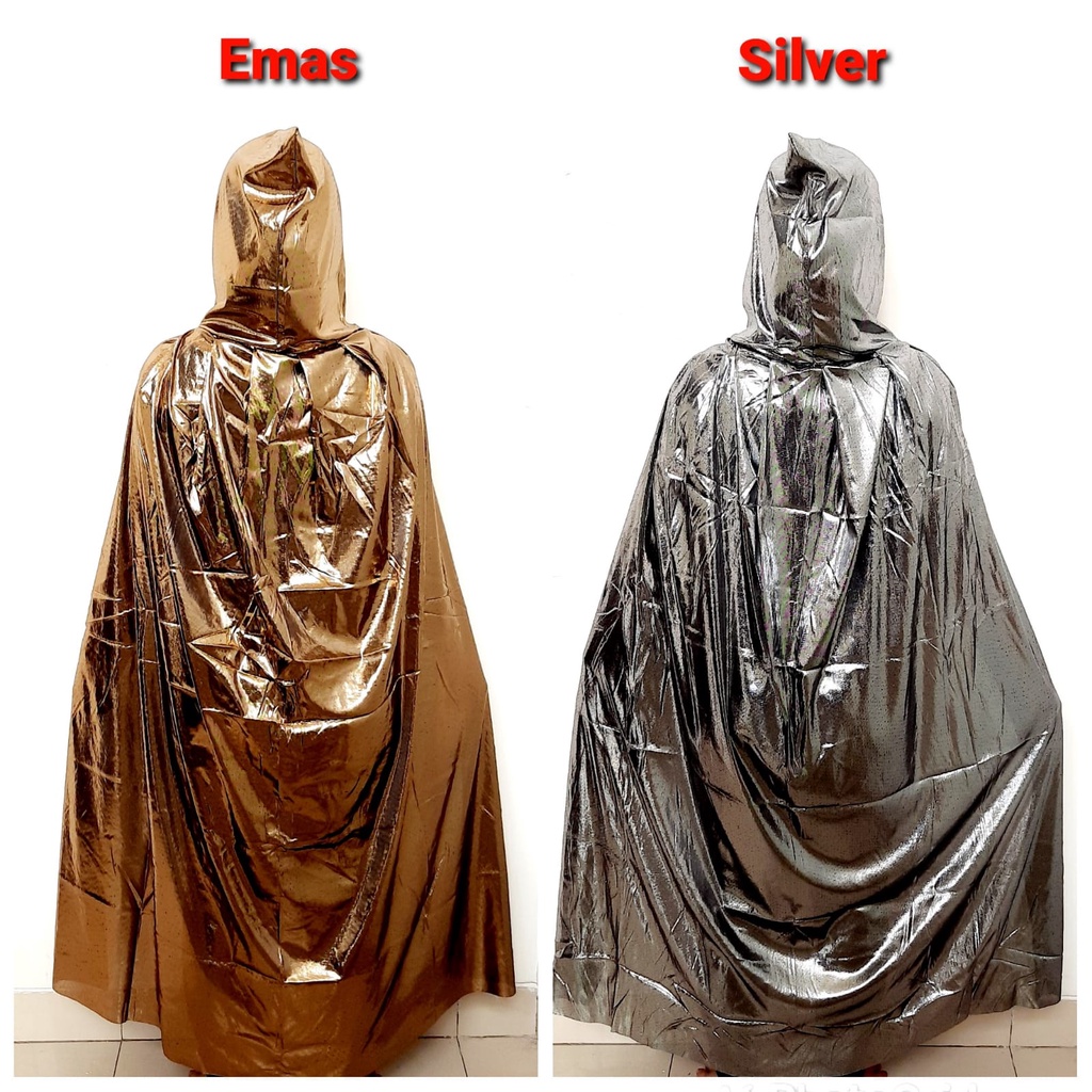 Jubah Emas Kostum Haloween Jubah Cosplay Raja Gold Halloween Costume