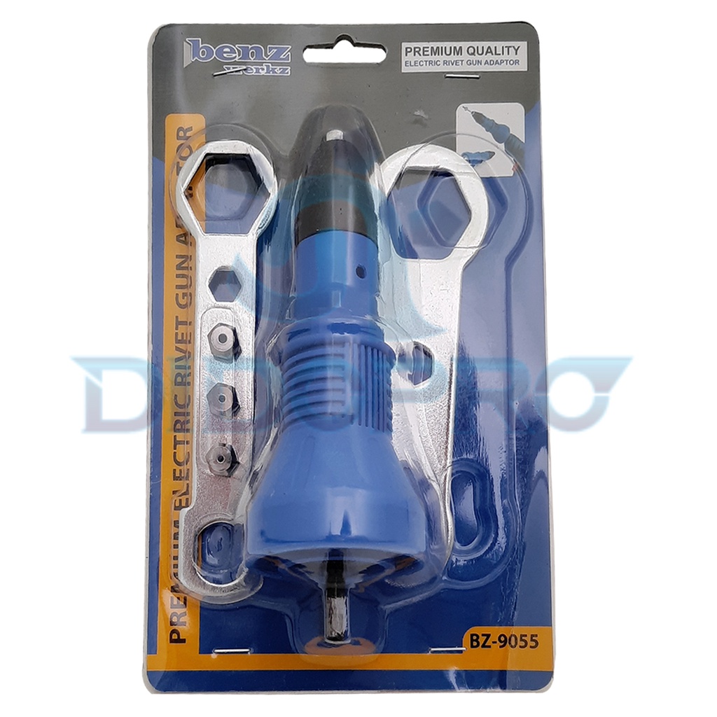 Adapter bor ke Rivetter - Electric Rivet Gun - Alat tembak rivet dengan bor