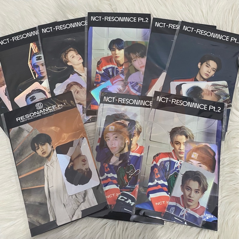 Lenticular Photo Card Set NCT Resonance Pt.1 Pt.2 Jeno Taeyong Jungwoo Mark Doyoung Jisung Official