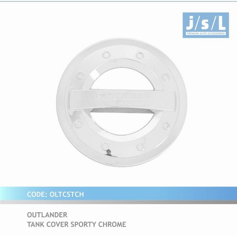 tank cover/ tutup tangki Outlander sporty chrome jsl