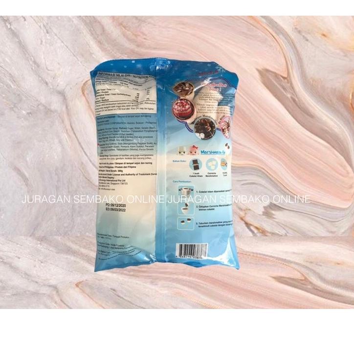 

[KODE PRODUK 9FPKM8346] CORNICHE Marshmallow Mega Snow White 300 g HALAL BESAR / CORNICHE MARSHMALLOW BESAR