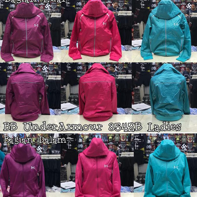 Produk Terbaru Jaket Wanita Under Armour Parasut Waterproof / Jaket Yoiko Anti Air - Fuchsia, M