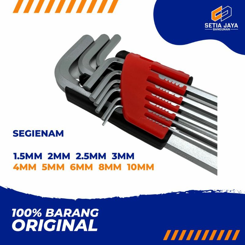Kunci L Set / Kombinasi / Hex Key Soligen BO2