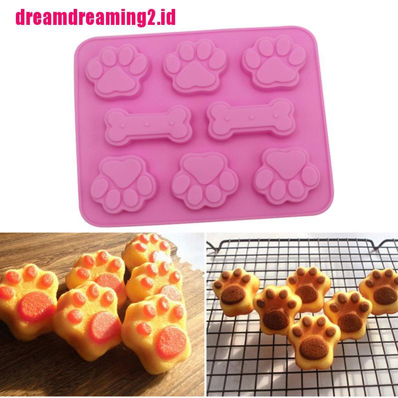 （✔✔❤Cetakan Kue Bahan Silikon Food Grade Bentuk Tulang Anjing