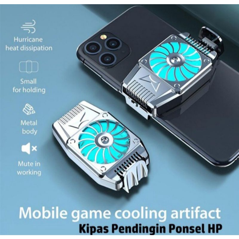 Pendingin Hp Untuk Game Cooling Fan Cooler Phone Gamer Gaming USB LED Murah