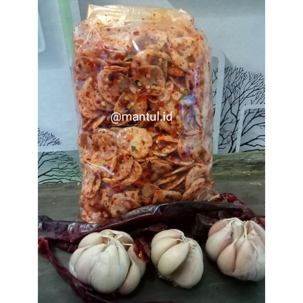 

seblak kerupuk kemplang Bantat kriuk gurih aroma daun jeruk isi 500 grm