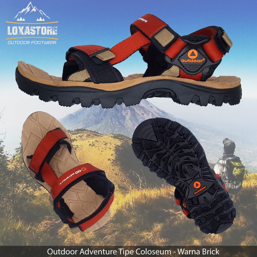 Outdoor Neo Barbarian Sandal Gunung Orange - Wiring 