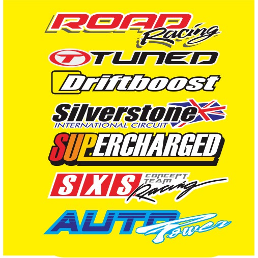 Stiker Motor/Stiker helm/Racing/part 1