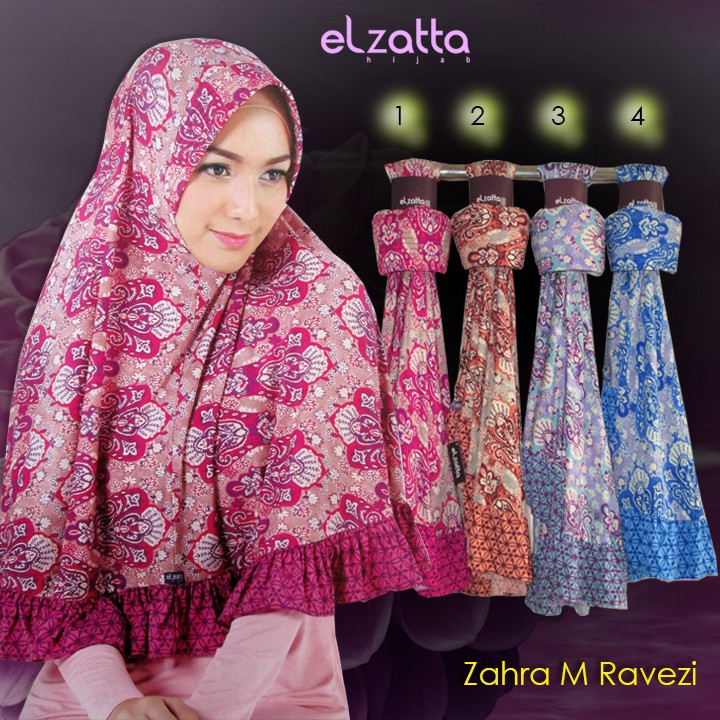 ELZATTA Hijab Bergo Zahra M Ravezi Kerudung Jilbab Instan