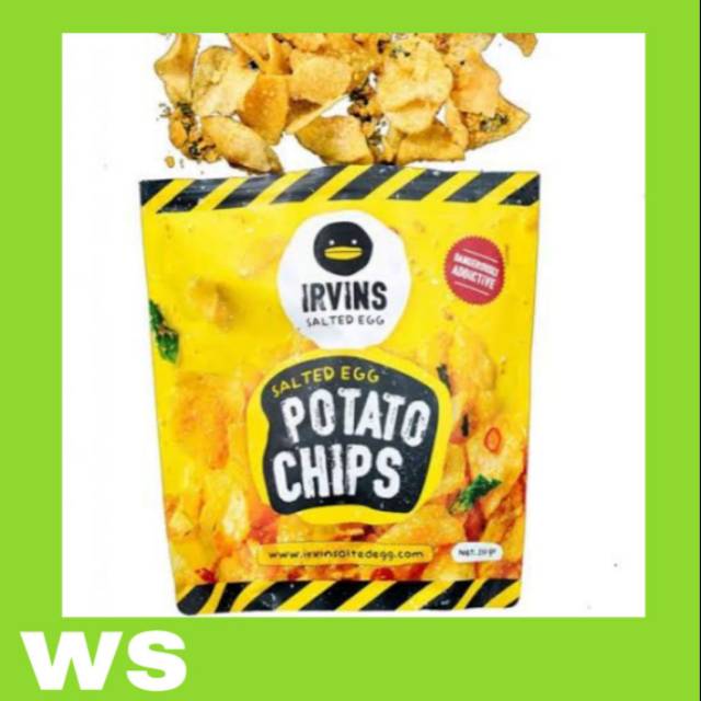 

IRVINS Salted Egg Singapure Potato Chips SMALL 105g exp 17 Mei 2020