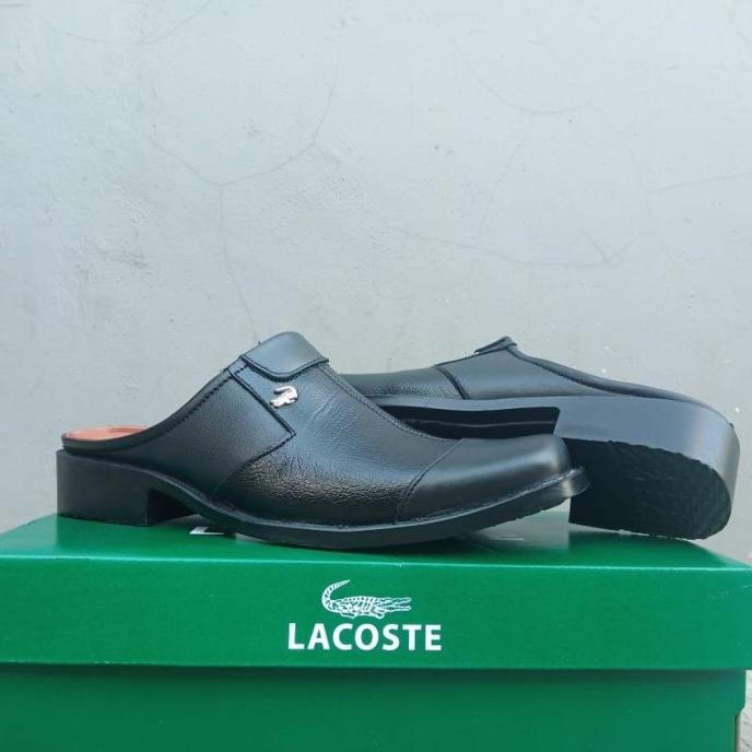 SEPATU LACOSTE ORIGINAL SEPATU KULIT PRIA SEPATU SANDAL SLOP PRIA -"Ori"