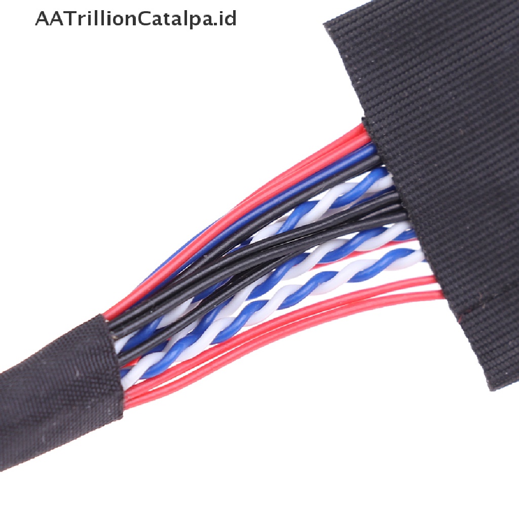 Aatrillioncatalpa 1PC Kabel LVDS 40 Pin 1 Channel 6 Bit LED LCD Untuk Display