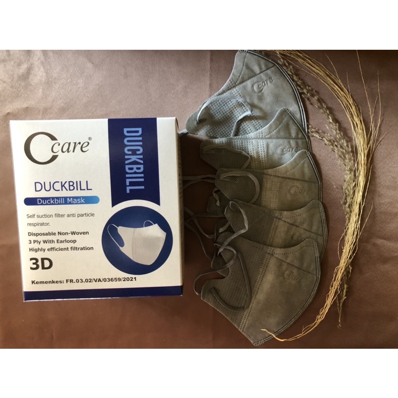 Masker Duckbill Abu O Care Isi 50pcs/box