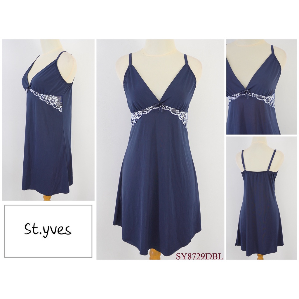 Lingerie Wanita ST YVES Brukat Renda Baju Tidur Sexy Premium Underware Wanita SY8729DBL