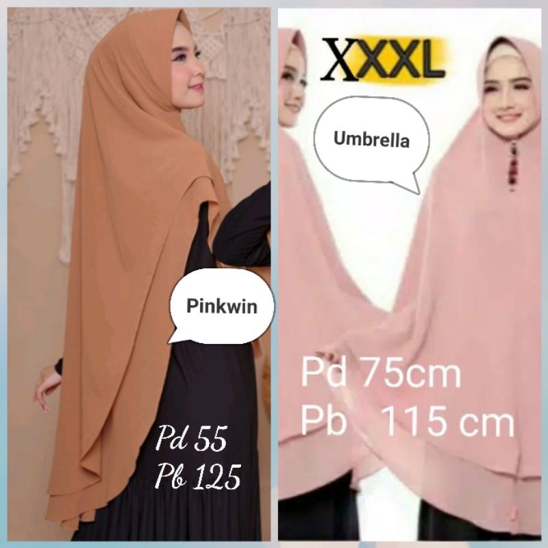 HOJAB ALSHIFA  Khimar Ceruti Jumbo