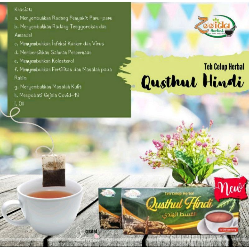 

Herbal Qusthul Hindi Teh Celup