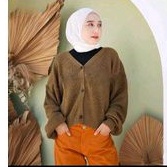 CARDI BALON CROP RAJUT