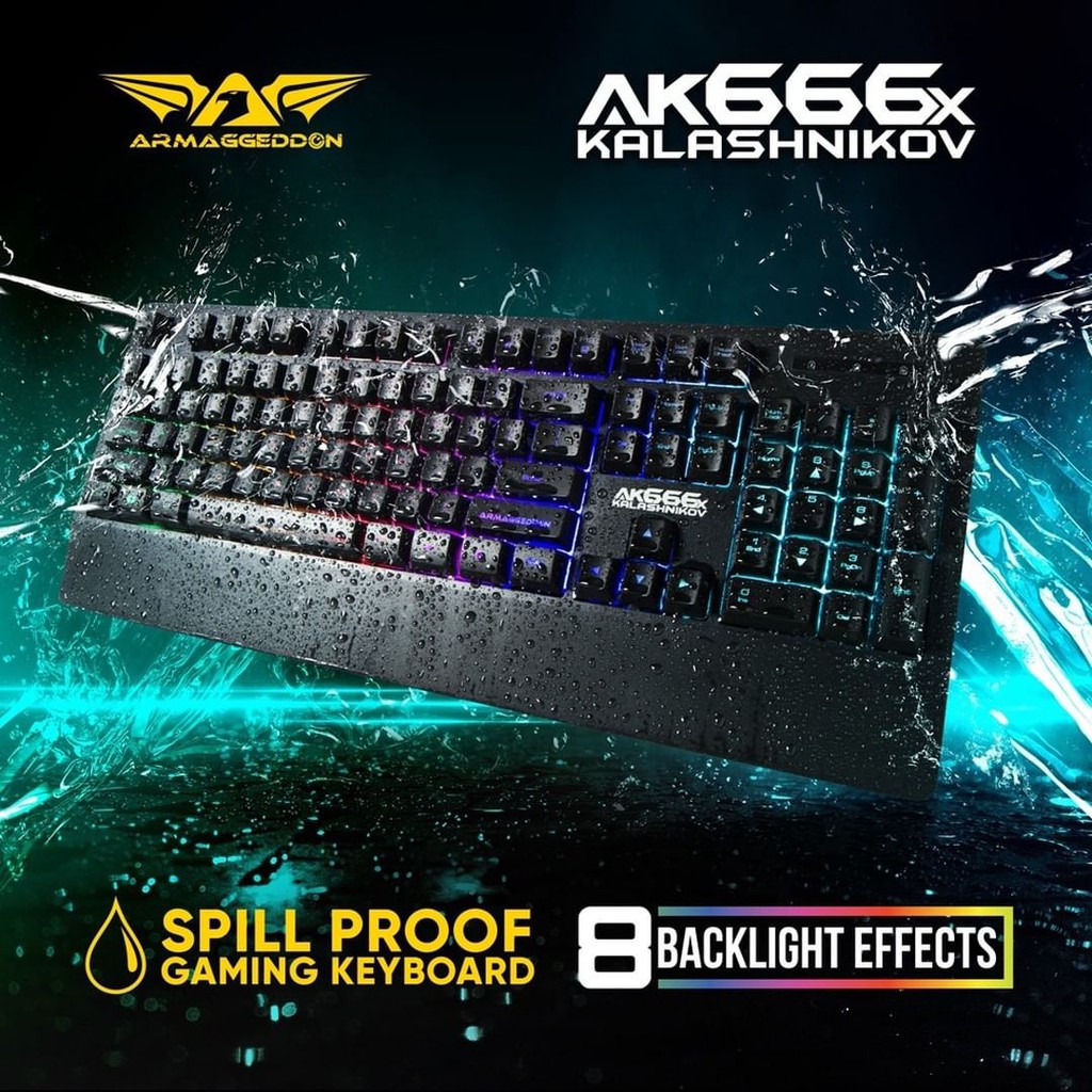 Armaggeddon AK666-AK666X Membran Gaming Keyboard Combo Alcatroz Asic 9