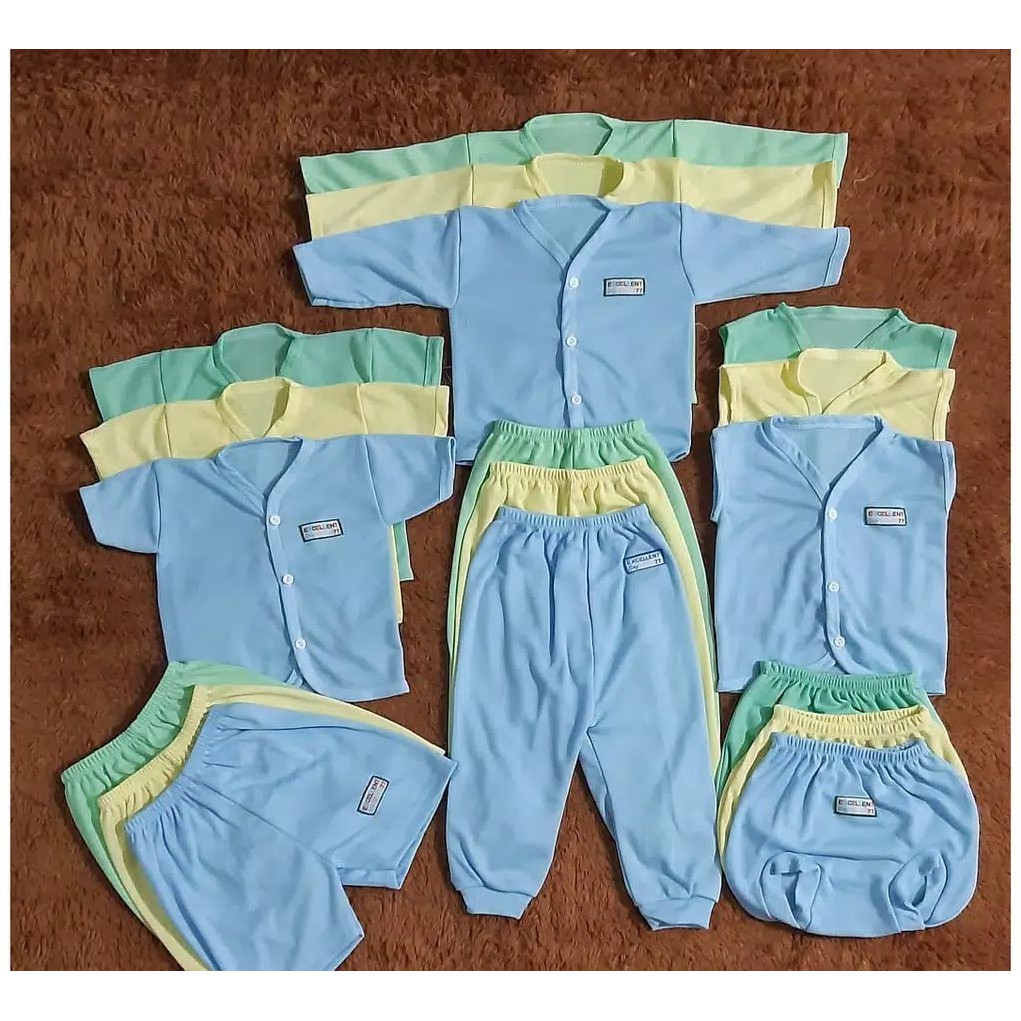 HARGA 1 STEL Setelan Baju Bayi Murah SNI Excellent 77