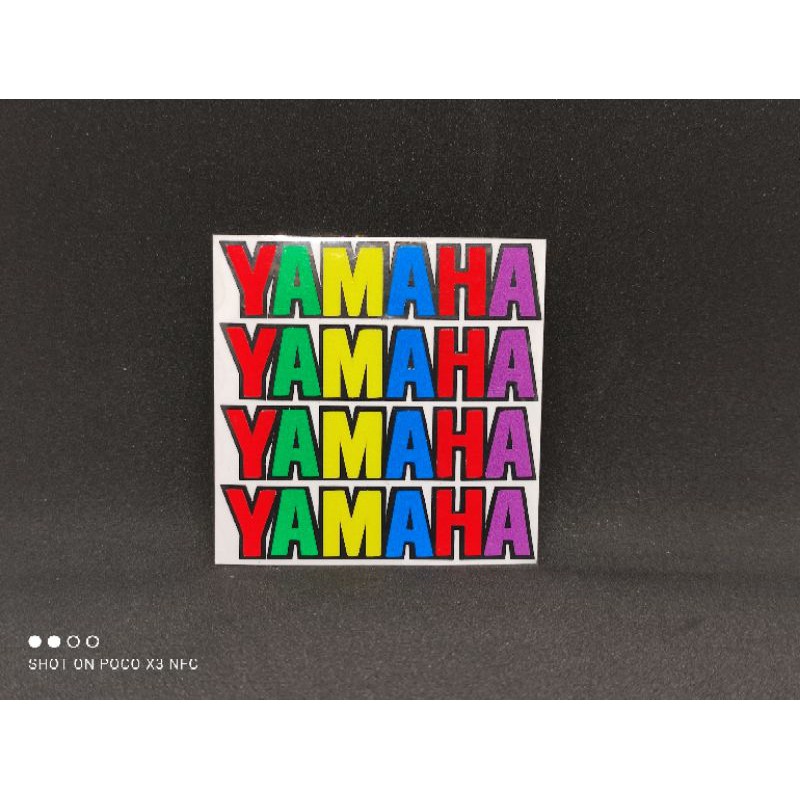 

stiker cutting yamaha warna 6.5cm x 6.5cm (A8)