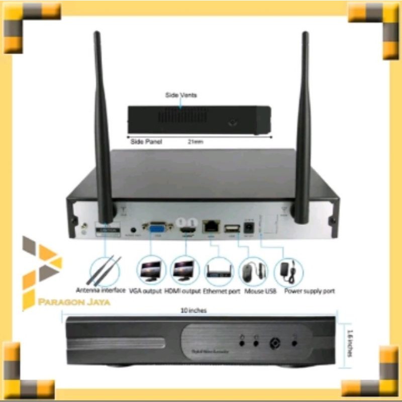 NVR KIT 8CH WIRELESS + HDD 2TB  PAKET CAMERA CCTV 8 CHANNEL 3MP PLUS 2TB