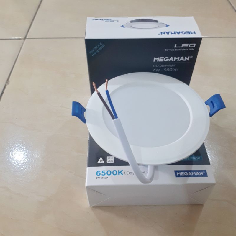 Lampu LED Panel 7 Watt 7w MEGAMAN Downlight IB Tanam Bulat 3,5" Inch SNI