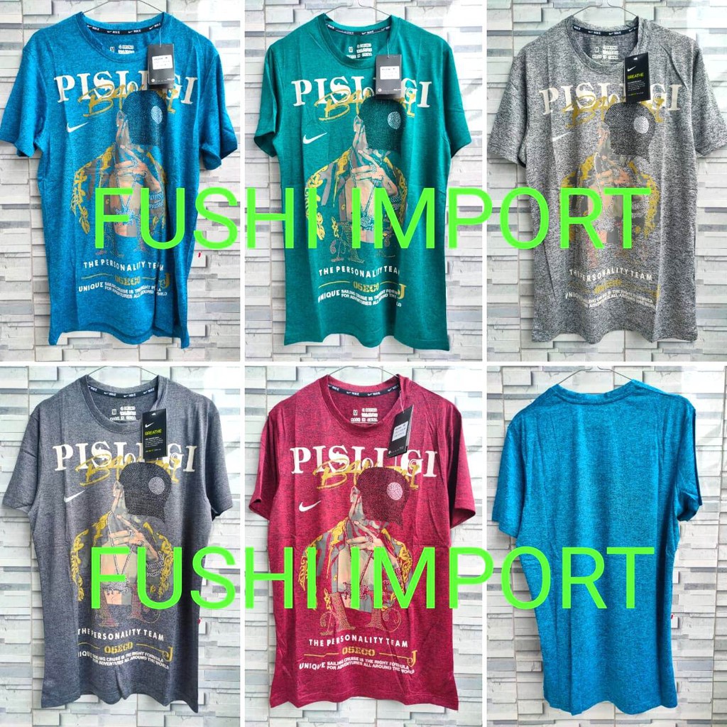 HQ KAOS/POLO DRYFIT 18220# KAOS RUNNING OLAHRAGA PRIA SPORT CASUAL IMPORT