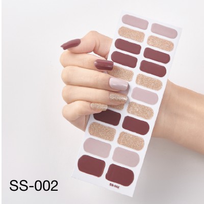 22Pcs/Stiker Kuku Murah / Nail Art Sticker / Nail Art Stiker / Nail Art &amp; Sticker Tipe SS &amp; UNE