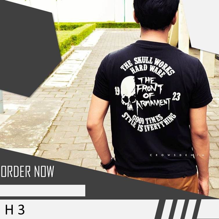 KAOS HITAM PRIA. KAOS ROCK N ROLL