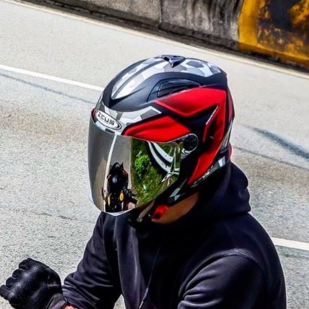 KACA HELM / VISOR Zeus 613 613C ZS613C ZS613 SILVER
