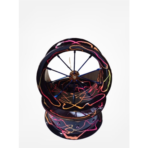BLADU KENUR / GOLONGAN KENUR LAYANGAN RACING MODEL JARI JARI FULL CROME uk  4 INCH (PIVA WAVIN/RUCIK