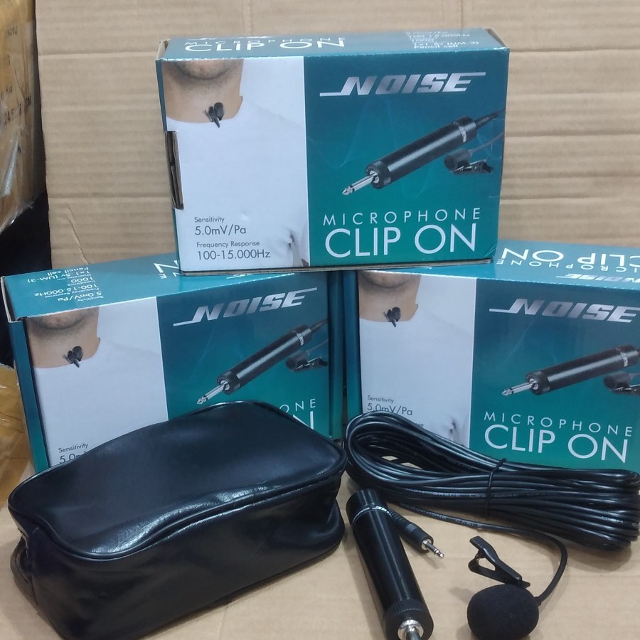 NEW PROMO!! Mic Clip on Kabel NOISE / Mic Jepit Kancing Kabel Panjang 10 Meter