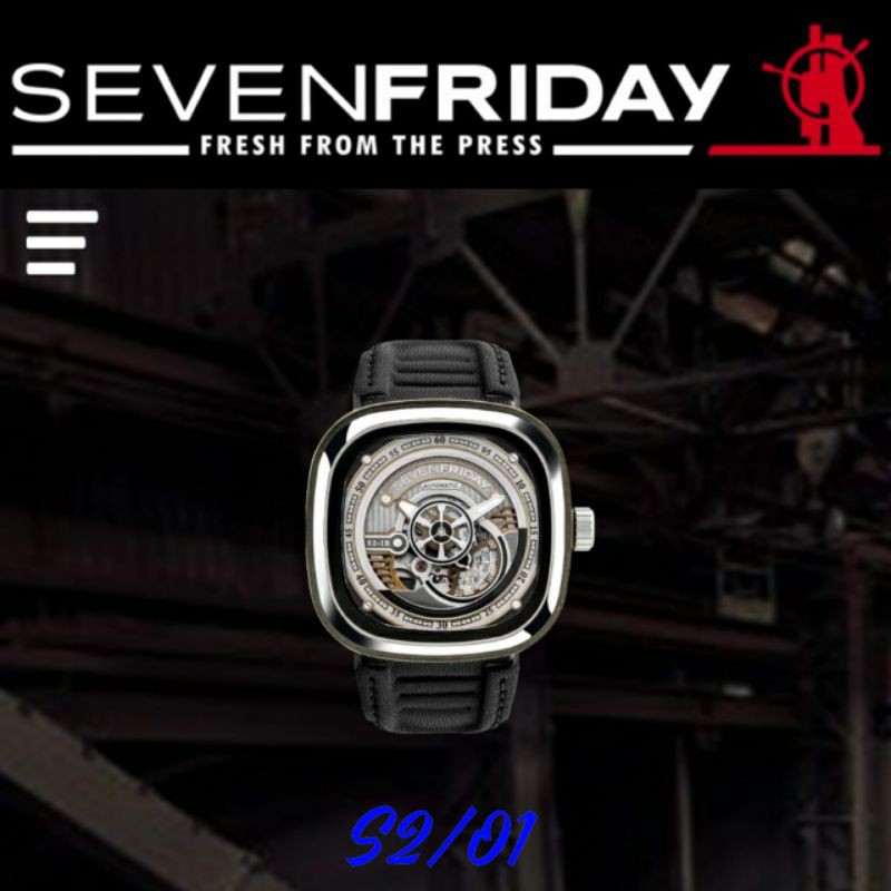 Sevenfriday Sf-S2/01 Leather Automatic NFC Active + Box Ori (Fullset)