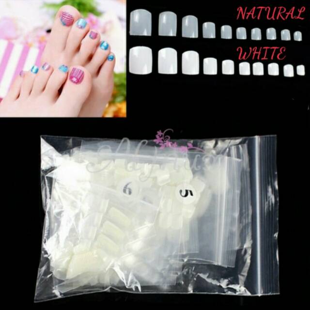 KUKU PALSU JARI KAKI FALSE FAKE NAIL 500 PIECES SET