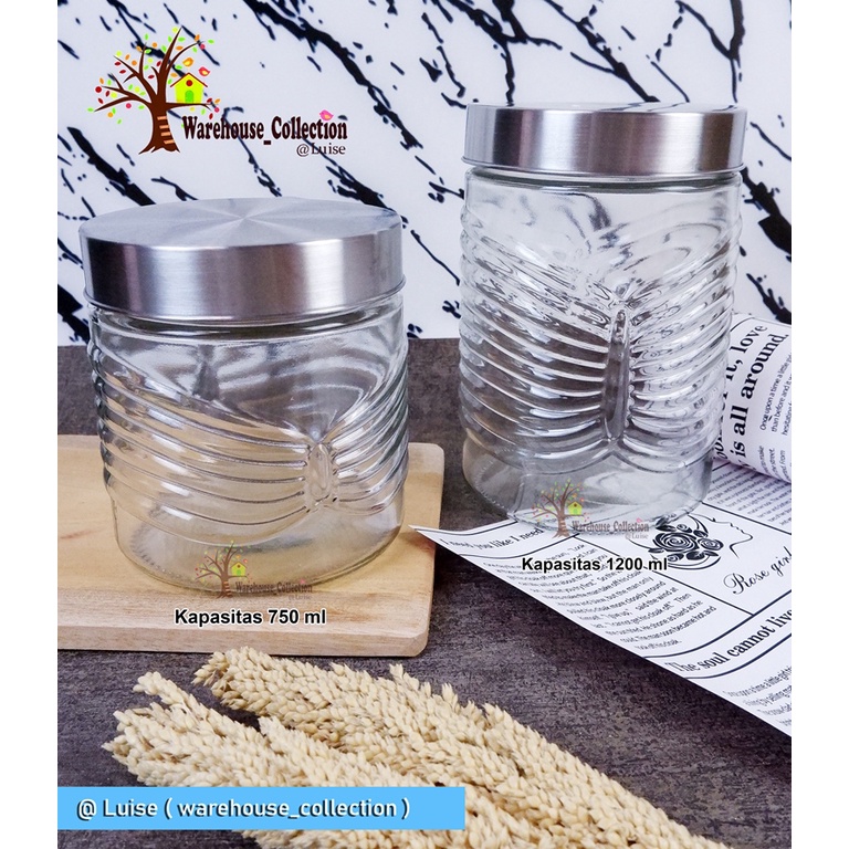 TOPLES KACA TUTUP STAINLESS EMBOSE POLOS ABSTRAK SMALL / LARGE/TOPLES LEBARAN/TOPLES IVY 1089-3/4