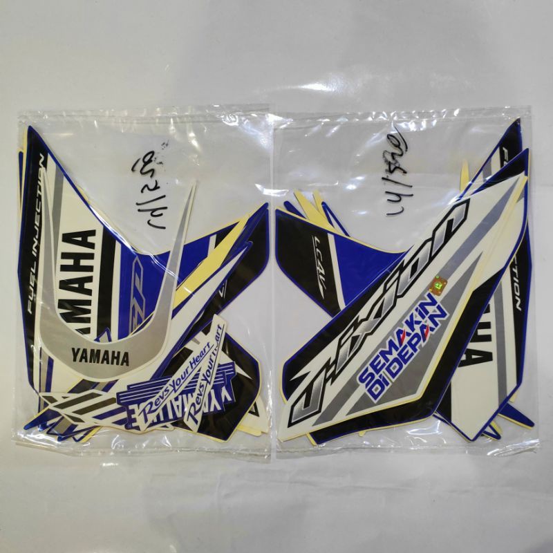 STRIPING LIST STIKER YAMAHA VIXION NEW LIGHTNING NVL TAHUN 2014 SERIES GP biru merah