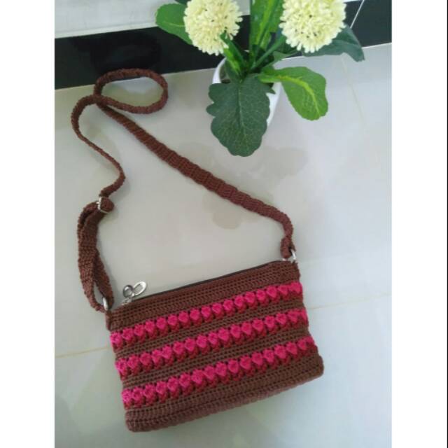 Tas Rajut Mini Sling Bag