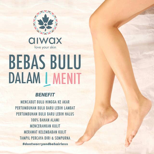 Penghilang Bulu Ketiak , Kaki , Badan , Tangan | Hair Removal - Aiwax 200gr Original Normal