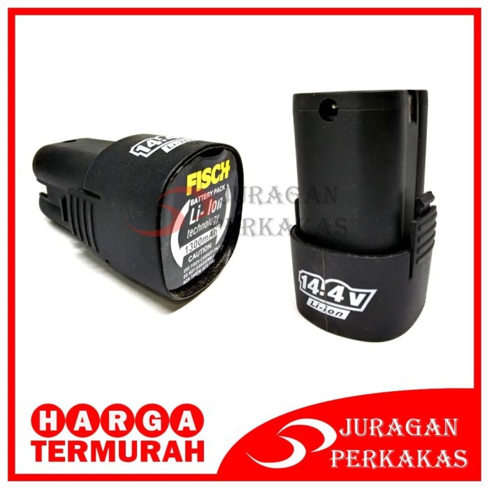 BATERAI 14.4V MESIN BOR CAS BETON IMPACT CORDLESS DRILL FISCH TD7180