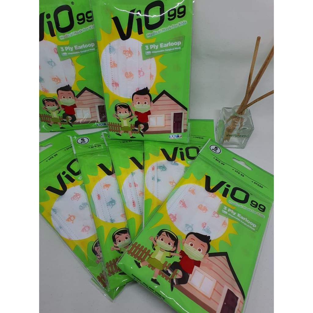 Vio Masker Anak Motif/ Sachet isi 5 Pcs