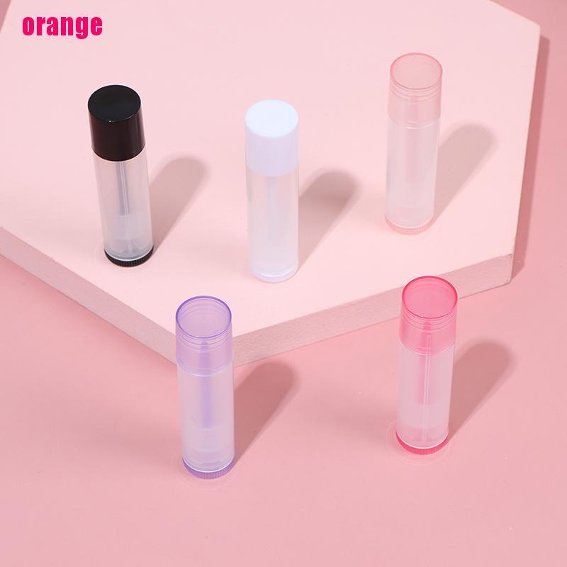 (Happy) 5pcs Tabung Lipstick / Lip Gloss Kosong Ukuran 5ml Untuk Travel