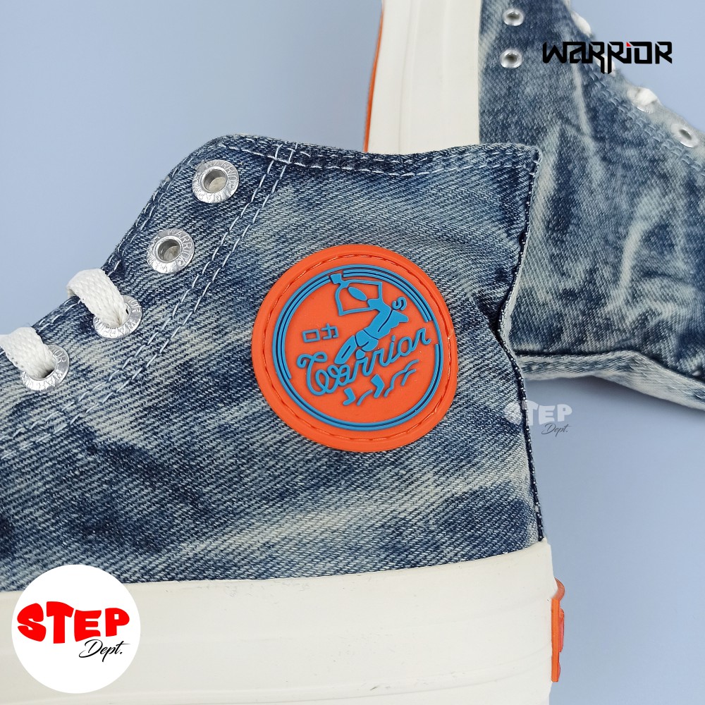 Warrior Omega Washed Up Jeans High Blue Orange